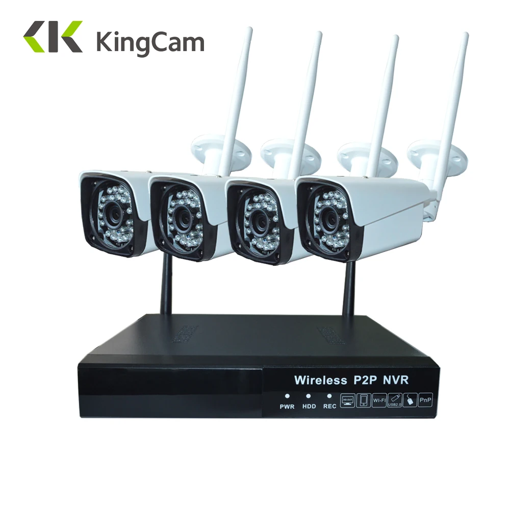 KingCam Plug and Play 4CH 1080P Wireless NVR Kit P2P Outdoor Security IR Night Camera WIFI CCTV Surveillance System IP
KingCam Plug and Play 4CH 1080P Wireless NVR Kit P2P Outdoor Security IR Night Camera WIFI CCTV Surveillance System IP