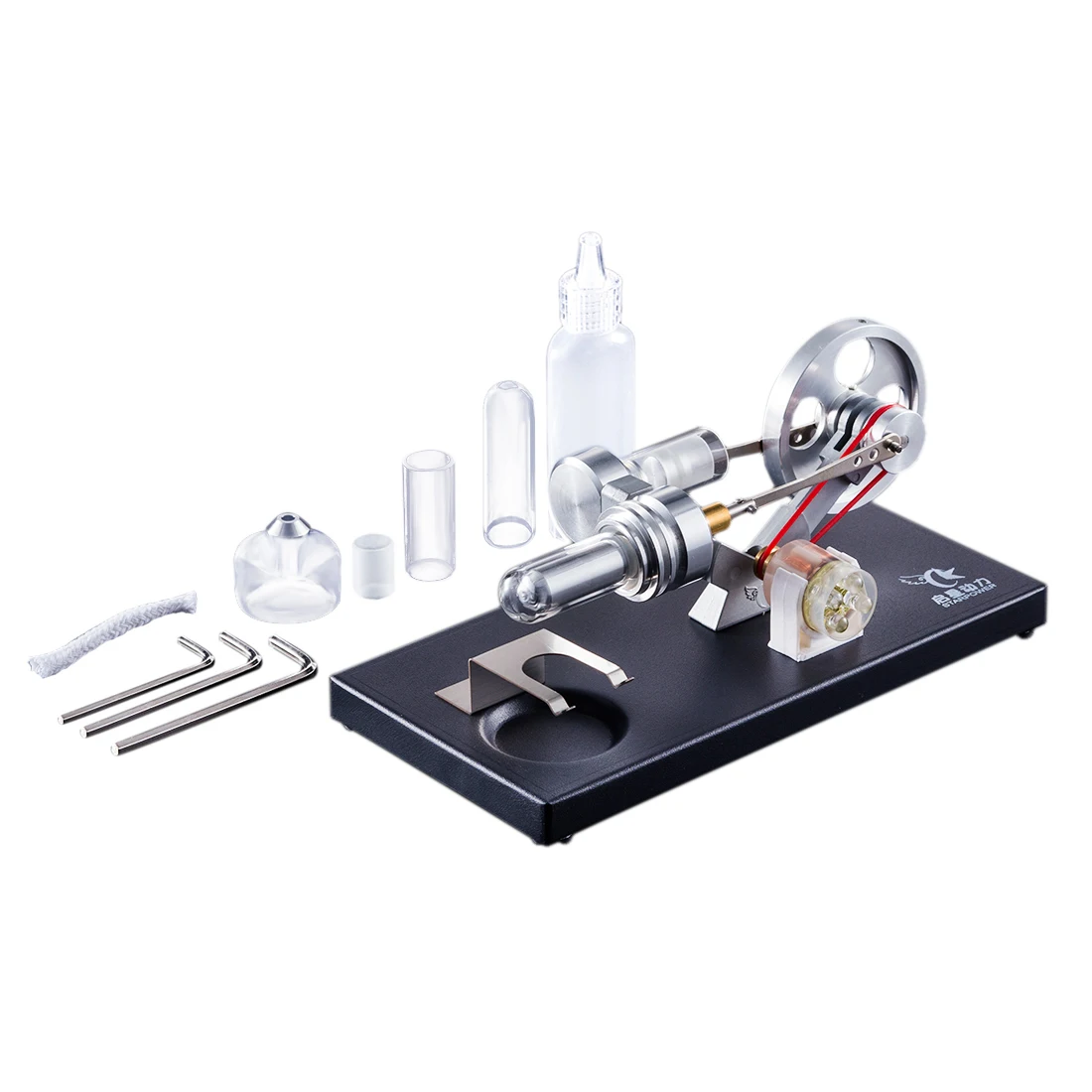 Free Shipping Diy Stirling Engine 4pcs Led Light Black Metal Baseplate Stem Steam Model Set Early Learning Toys For Children
Free Shipping Diy Stirling Engine 4pcs Led Light Black Metal Baseplate Stem Steam Model Set Early Learning Toys For Children