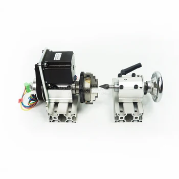 DIY CNC 4th axis Rotary axis with chuck for cnc router wood milling planner machine
DIY CNC 4th axis Rotary axis with chuck for cnc router wood milling planner machine