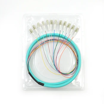 12 Fibers Pigtail LC SC FC UPC 50/125 Multimode OM3 Bunch 12 core Fiber Optic Pigtail
12 Fibers Pigtail LC SC FC UPC 50/125 Multimode OM3 Bunch 12 core Fiber Optic Pigtail