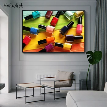 Embelish Large Size 1 Pieces Wall Art Posters For Living Room Colorful Nail Polish HD Canvas Painting Modern Home Decor Pictures
Embelish Large Size 1 Pieces Wall Art Posters For Living Room Colorful Nail Polish HD Canvas Painting Modern Home Decor Pictures