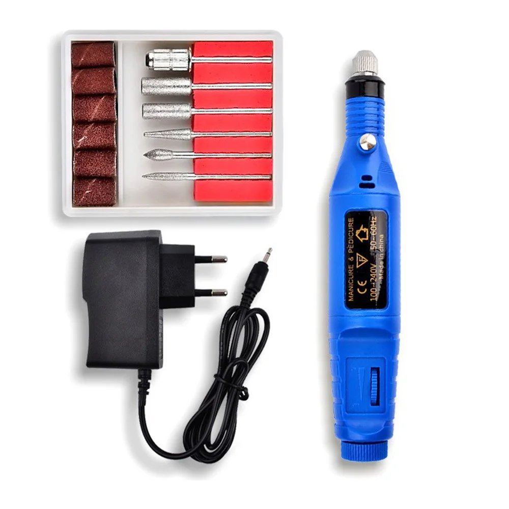 Professional Electric Manicure Pedicure Tool 1 Set 6 bit Electric Drill File Pen Nail Art Machine Set
Professional Electric Manicure Pedicure Tool 1 Set 6 bit Electric Drill File Pen Nail Art Machine Set