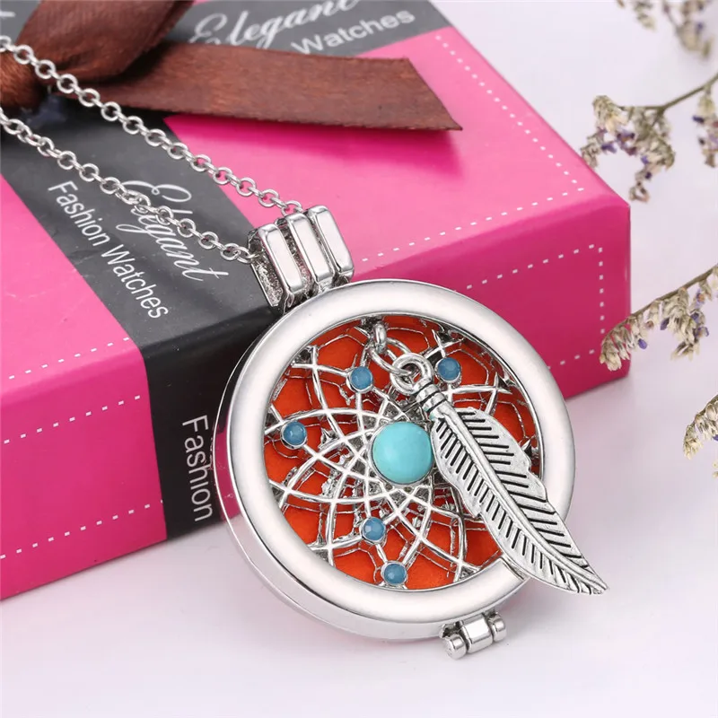 Charm Necklace Perfume Locket Fragrance Oil Dream Catcher Pendant Necklace for Women Diffuser Necklace Jewelry Gift 450909
Charm Necklace Perfume Locket Fragrance Oil Dream Catcher Pendant Necklace for Women Diffuser Necklace Jewelry Gift 450909