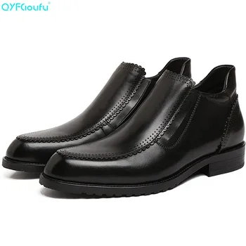 QYFCIOUFU 2019 Genuine Leather Black Wine Red Ankle Boots For Men Pointed Toe Chelsea Boots Luxury Brand Men's Dress Boots Shoes
QYFCIOUFU 2019 Genuine Leather Black Wine Red Ankle Boots For Men Pointed Toe Chelsea Boots Luxury Brand Men's Dress Boots Shoes