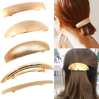 Pack of 5 Women Hair Clips Metel Hair Pins Simple Retro Large Hair Barrettes French Clip Barrettes For Women Lady(Gold)
Pack of 5 Women Hair Clips Metel Hair Pins Simple Retro Large Hair Barrettes French Clip Barrettes For Women Lady(Gold)