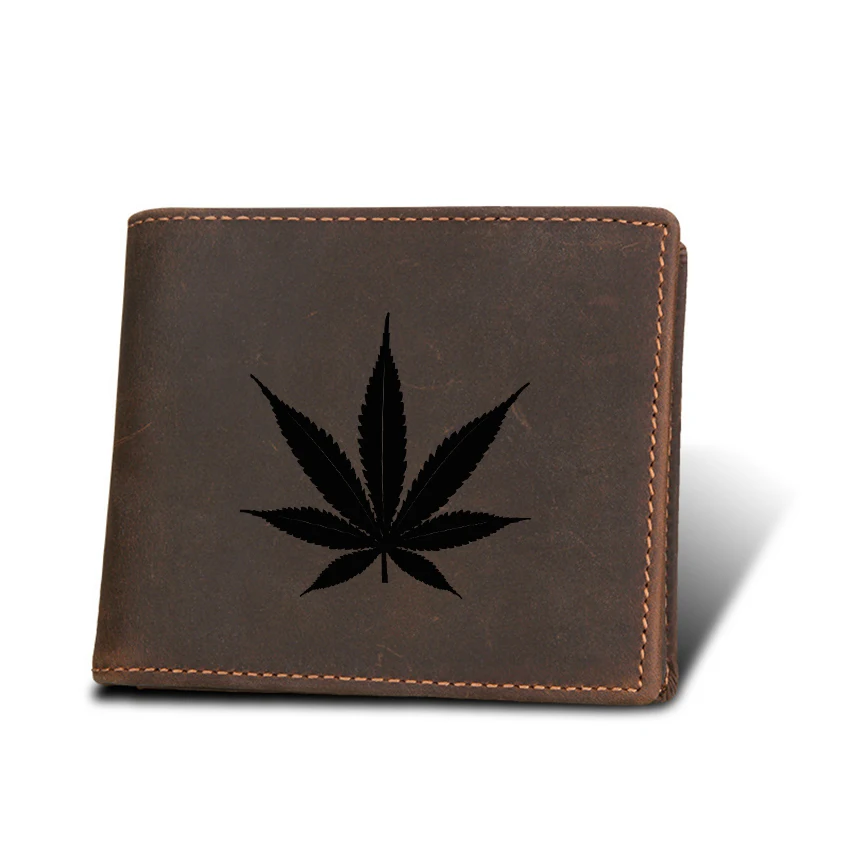 Hemp leaf Wallet Men Genuine Leather Multi Card Holders Purses Vintage Purse Personality Name Men Short Wallets
Hemp leaf Wallet Men Genuine Leather Multi Card Holders Purses Vintage Purse Personality Name Men Short Wallets