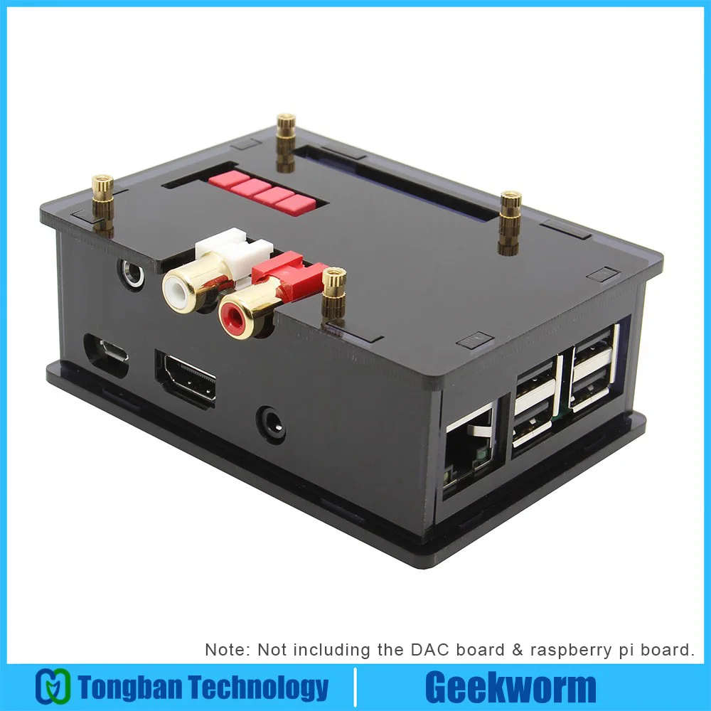 Acrylic Case for Raspberry Pi DAC Expansion Board, Protective Enclosure for PCM5122 Audio Module/Raspberry Pi 3 Model B plus/3B
Acrylic Case for Raspberry Pi DAC Expansion Board, Protective Enclosure for PCM5122 Audio Module/Raspberry Pi 3 Model B plus/3B