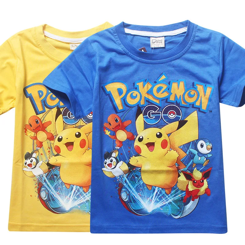 Summer Pokemon Cotton Children Shorts T-shirts Go Kids Boys Girls Tops black t shirts for 3-10Years baby Pikachu Grinch Clothing
Summer Pokemon Cotton Children Shorts T-shirts Go Kids Boys Girls Tops black t shirts for 3-10Years baby Pikachu Grinch Clothing