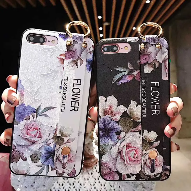 Vintage Flowers Floral Phone Case For iPhone X XR XS Max 8 7 6 6s Plus Case Luxury Wristband Stand Back Cover Cases Coque
Vintage Flowers Floral Phone Case For iPhone X XR XS Max 8 7 6 6s Plus Case Luxury Wristband Stand Back Cover Cases Coque
