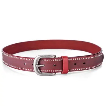 Women's Rivet Pin Buckle Star Belt Fashion Genuine Leather Thin Belts Men's Casual Sports Daily Lady Waistband Straps for Jeans
Women's Rivet Pin Buckle Star Belt Fashion Genuine Leather Thin Belts Men's Casual Sports Daily Lady Waistband Straps for Jeans