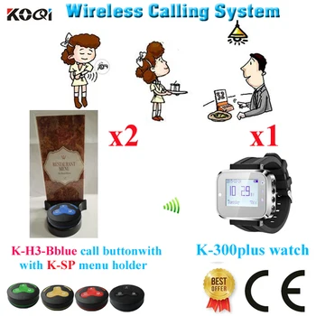 Wireless Calling Menu Holder System Fast Food Menu Holders Restaurant Wireless Pager Call Button(1 watch+2 button+2 menu holder)
Wireless Calling Menu Holder System Fast Food Menu Holders Restaurant Wireless Pager Call Button(1 watch+2 button+2 menu holder)