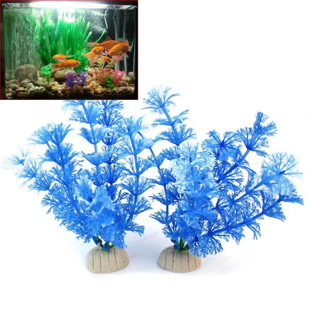 2pcs Underwater Plastic Artificial Blue Water Plant Grass Landscape Decor Fish Tank Aquarium Ornament Decoration Accessories
2pcs Underwater Plastic Artificial Blue Water Plant Grass Landscape Decor Fish Tank Aquarium Ornament Decoration Accessories