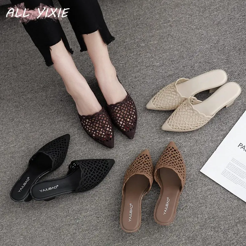ALL YIXIE 2019 Women Slippers Fashion Casual Pointed Toe Weave Mules Shoes Flat Slides Summer Beach Jelly Flip Flop Outside Shoe
ALL YIXIE 2019 Women Slippers Fashion Casual Pointed Toe Weave Mules Shoes Flat Slides Summer Beach Jelly Flip Flop Outside Shoe