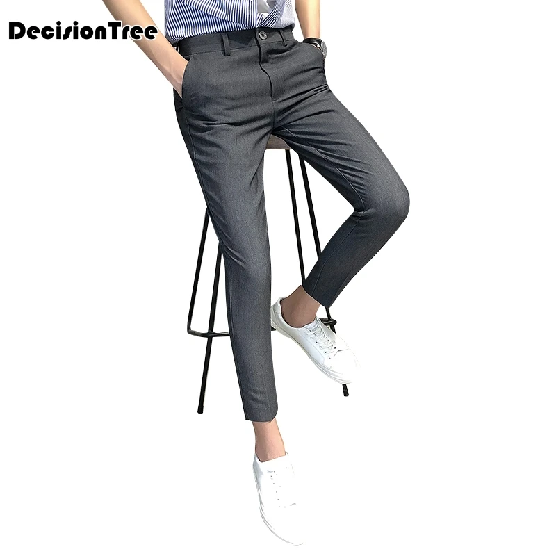 2019 men work wear office black blue gray flat suit pants wedding party business formal trousers pantalones hombre de tra
2019 men work wear office black blue gray flat suit pants wedding party business formal trousers pantalones hombre de tra