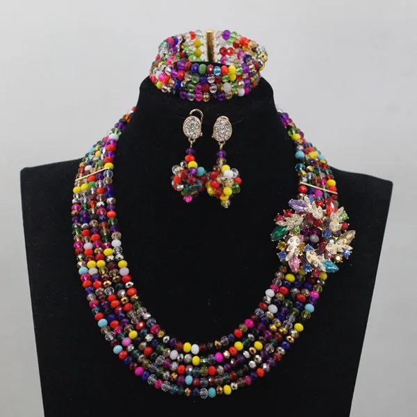 2017 New Wonderful Multicolor Women Stylish Crystal Bead Nigerian Wedding African Beads Jewelry Set Chunky Free ShippingABL911
2017 New Wonderful Multicolor Women Stylish Crystal Bead Nigerian Wedding African Beads Jewelry Set Chunky Free ShippingABL911