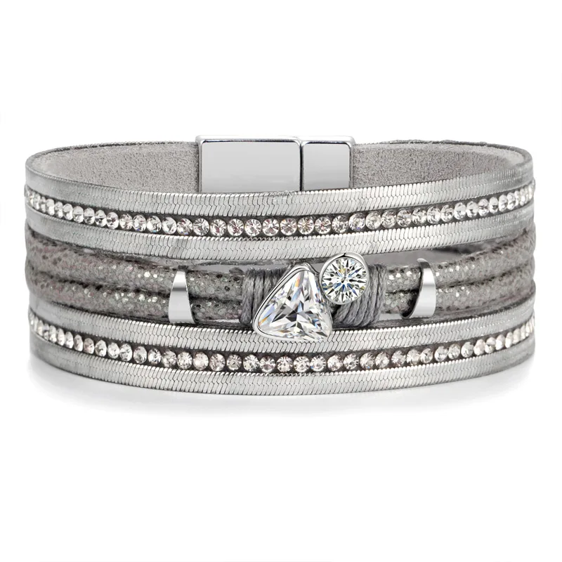 ZOSHI Leather Bracelets For Women 2019 Fashion Bracelets & Bangles Elegant Multilayer Wrap Wide Crystal Bead Bracelet Jewelry
ZOSHI Leather Bracelets For Women 2019 Fashion Bracelets & Bangles Elegant Multilayer Wrap Wide Crystal Bead Bracelet Jewelry