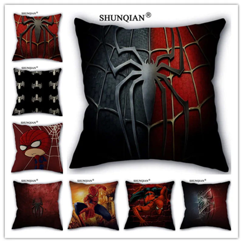 Fashion High Quality Cotton Linen Spiderman Pillowcase Decorative Pillow Case For Home Pillow Cover WZ5165 
Fashion High Quality Cotton Linen Spiderman Pillowcase Decorative Pillow Case For Home Pillow Cover WZ5165