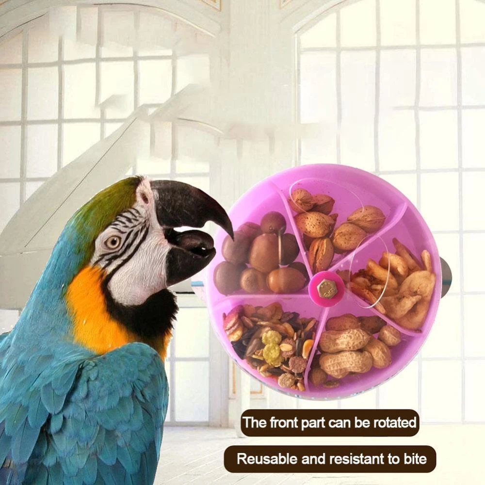 Parrot Foraging Wheel Gnawed Toy Bite Resistant Food Box Bird Feed Storage Cases for Parrot Practical Birds Feeding Equipment
Parrot Foraging Wheel Gnawed Toy Bite Resistant Food Box Bird Feed Storage Cases for Parrot Practical Birds Feeding Equipment