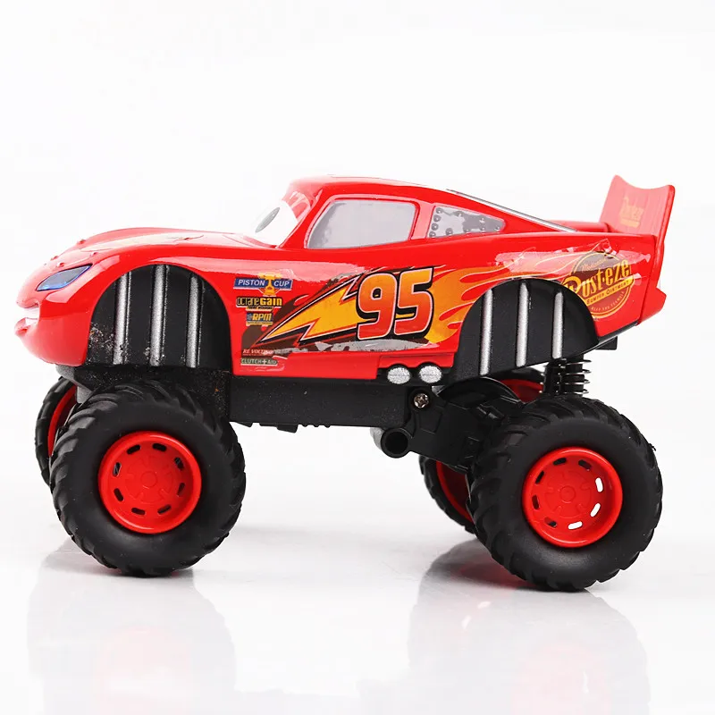 PLUSPOINT McQueen Monster Truck Car Toy Friction Powered 4x4 Mini Rock ...