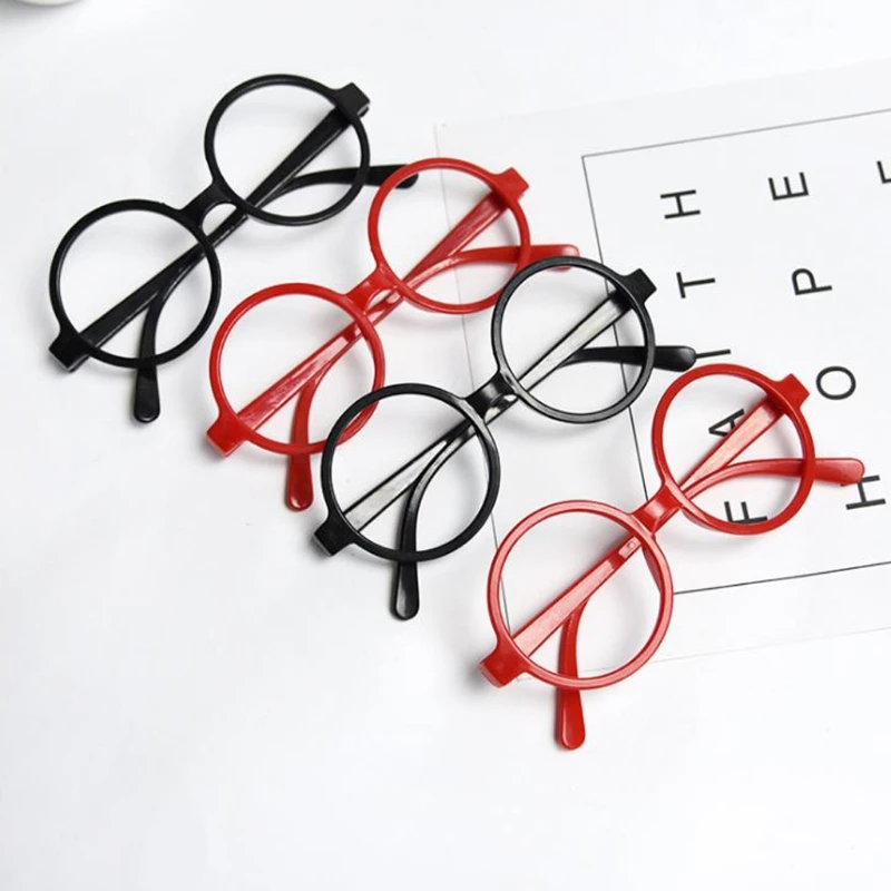 

Childrens Kids Round Shape Black Or Red Frame Harry Potter Glasses Christmas Gift Party Gift party supplies Dropshipping