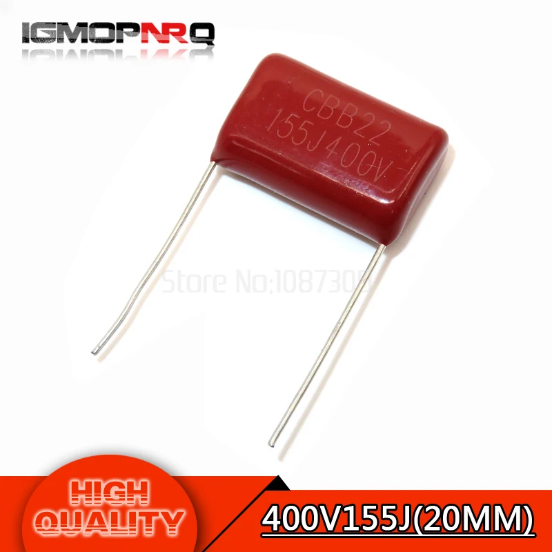 10PCS 400V155J 1.5UF Pitch 20MM 400V 155 1500nf igmopnrq CBB Polypropylene film capacitor new
10PCS 400V155J 1.5UF Pitch 20MM 400V 155 1500nf igmopnrq CBB Polypropylene film capacitor new