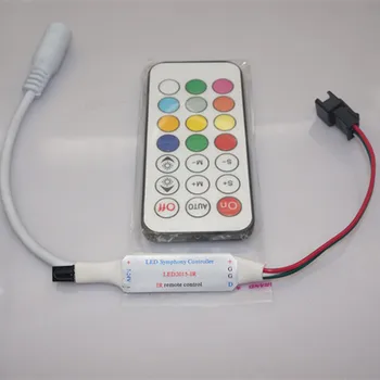 New DC12V Mini 21 keys-IR controller ws2811 1903 16703 led pixel strip lamp control led light modules IR led controller
New DC12V Mini 21 keys-IR controller ws2811 1903 16703 led pixel strip lamp control led light modules IR led controller