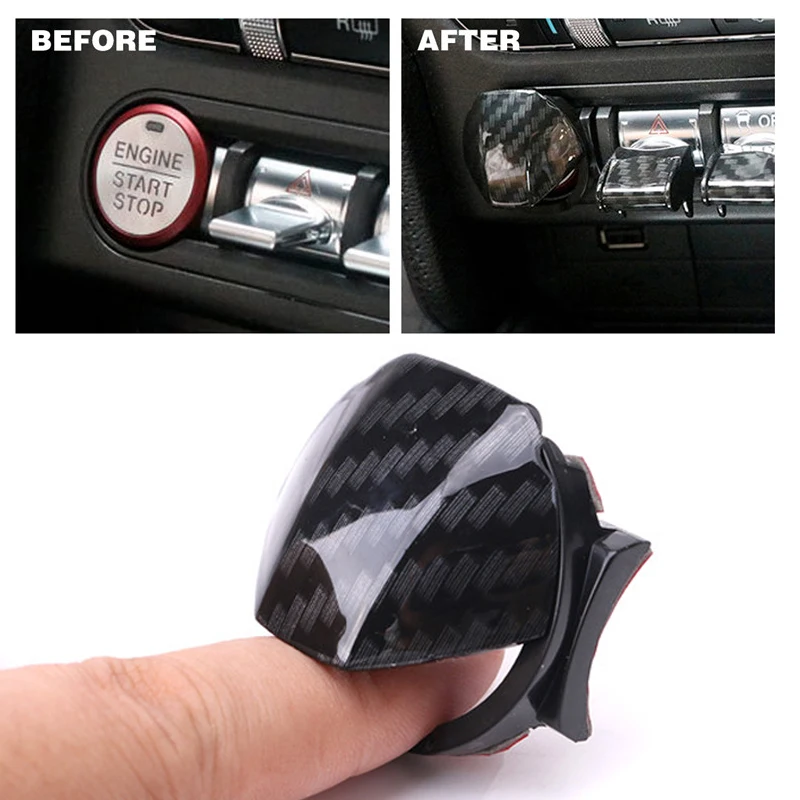 Carbon Black Engine Start Stop Button Switch Button Cover Trim Center Console Dashboard Button Cap For Ford Mustang 2015 - 2018
Carbon Black Engine Start Stop Button Switch Button Cover Trim Center Console Dashboard Button Cap For Ford Mustang 2015 - 2018