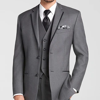 New grey Mens suits Custom Made Groom Tuxedo vestido de festa Notch Lapel gray Man Suit new Groomsman wedding suits for men 2017
New grey Mens suits Custom Made Groom Tuxedo vestido de festa Notch Lapel gray Man Suit new Groomsman wedding suits for men 2017
