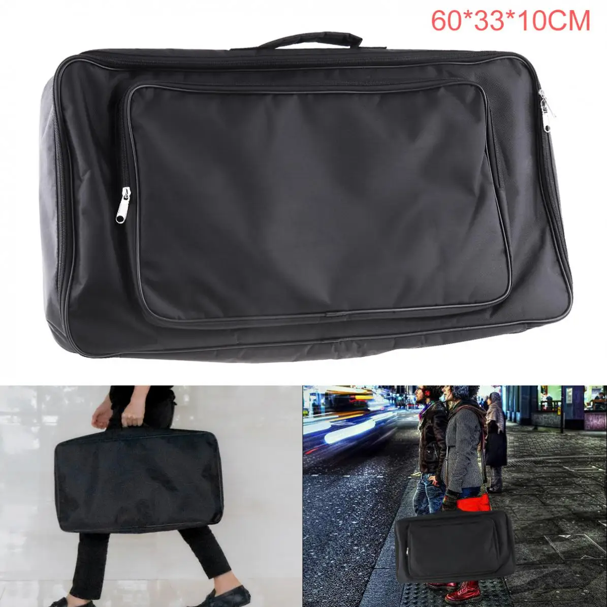 60*33*10cm Black Universal Portable Guitar Effects Pedal Board Gig Bag Soft Case Big Style DIY Guitar Pedalboard
60*33*10cm Black Universal Portable Guitar Effects Pedal Board Gig Bag Soft Case Big Style DIY Guitar Pedalboard