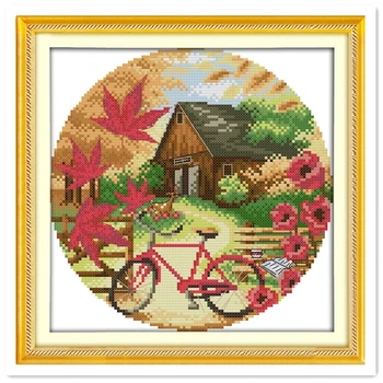 Autumn Scenery Rest Room Cross Stitch Chinese Counted Cross Stitch Patterns Kits Embroidery Cross Set DMC Cross Stitch Fabric
Autumn Scenery Rest Room Cross Stitch Chinese Counted Cross Stitch Patterns Kits Embroidery Cross Set DMC Cross Stitch Fabric