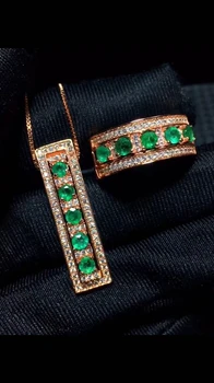 Natural green emerald Ring Pendant Natural Gemstone Jewelry Set S925 Silver elegant Love array geometry girl party gift jewelry
Natural green emerald Ring Pendant Natural Gemstone Jewelry Set S925 Silver elegant Love array geometry girl party gift jewelry