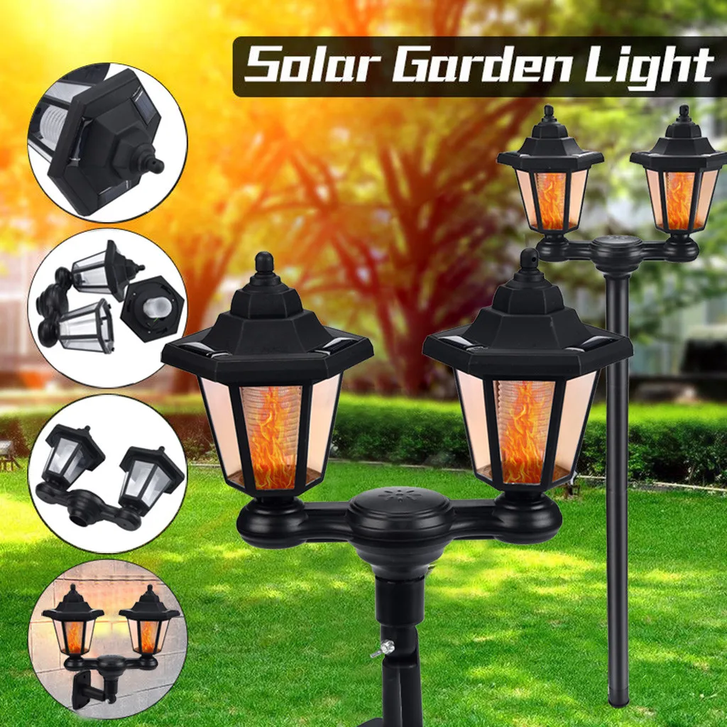 

LED Solar Light Garden Decoration 96 LEDs Solar Torches Flickering Flames Waterproof Outdoor Wall Lamp for Patio Yard 8.999