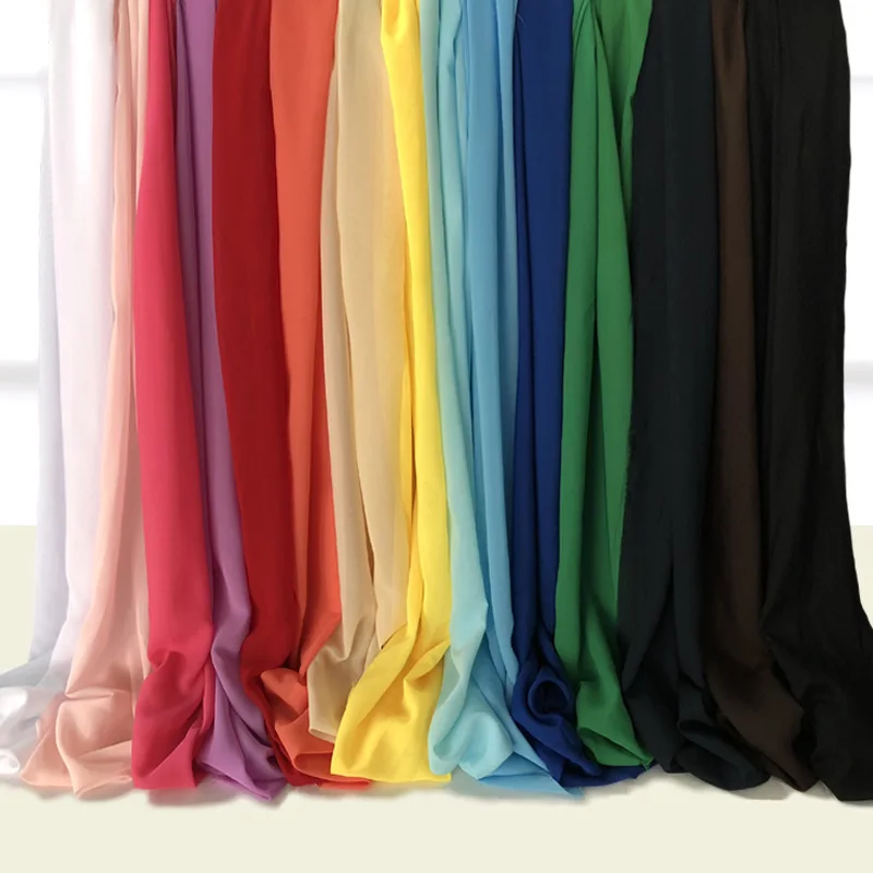 free shipping 1*1.5m Polyester chiffon fabric solid soft for woman scarf in Summer multi-color dress fabric
free shipping 1*1.5m Polyester chiffon fabric solid soft for woman scarf in Summer multi-color dress fabric