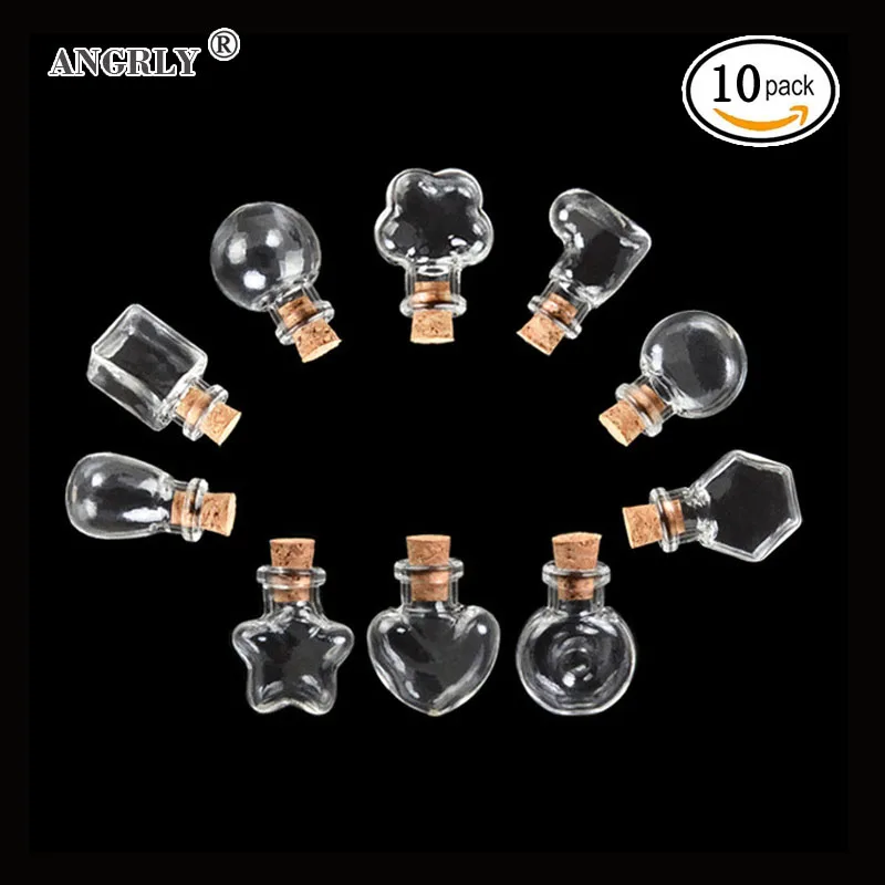 10pcs Cubic Shape Mini Glass Bottles Jars with Cork Wish Note Craft Bottle Wedding Decoration Favors and Gifts Box (Clear)
10pcs Cubic Shape Mini Glass Bottles Jars with Cork Wish Note Craft Bottle Wedding Decoration Favors and Gifts Box (Clear)