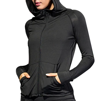 Women Long Sleeve Hoodies Sweatshirts Workout Coat Zipper Gym Fitness Hooded Breathable Jacket Sportwear Outerwear Tops
Women Long Sleeve Hoodies Sweatshirts Workout Coat Zipper Gym Fitness Hooded Breathable Jacket Sportwear Outerwear Tops