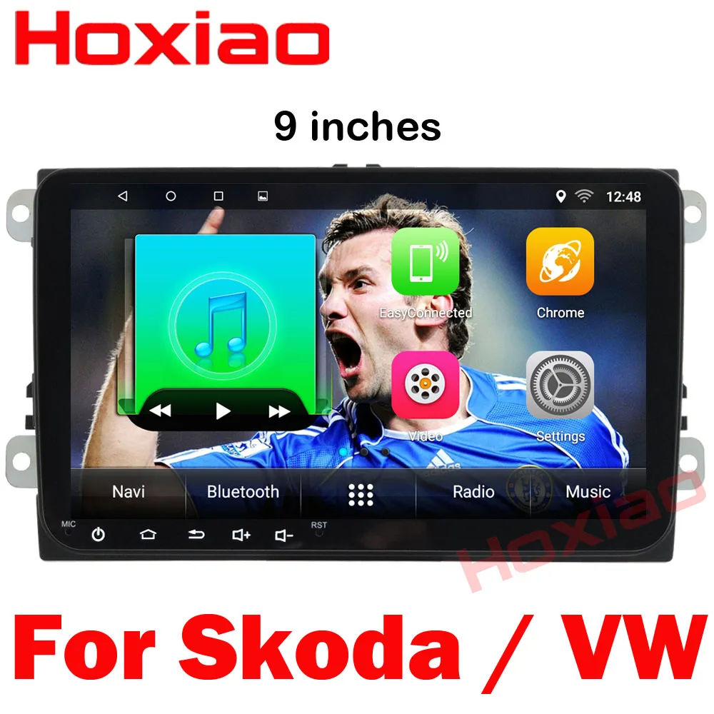 2 din Автомобильный dvd плеер на основе Android для Skoda/Octavia/Fabia/Rapid/Yeti/Superb/VW/Seat с Wifi радио FM