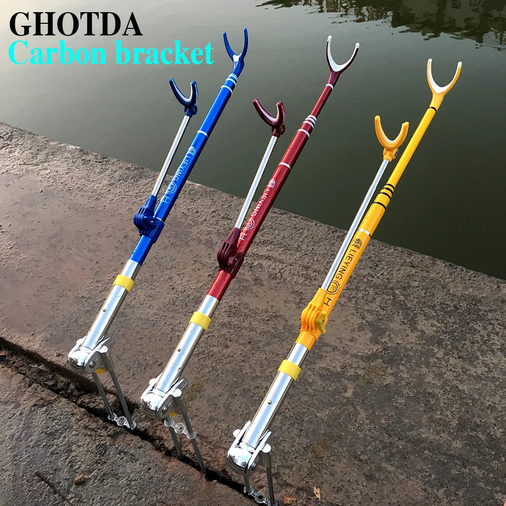 Carbon Fishing Pole Stand Bracket Angle Fishing Rods Adjustable Telescoping Fishing Tool 1.7M 2.1M 2.4M
Carbon Fishing Pole Stand Bracket Angle Fishing Rods Adjustable Telescoping Fishing Tool 1.7M 2.1M 2.4M