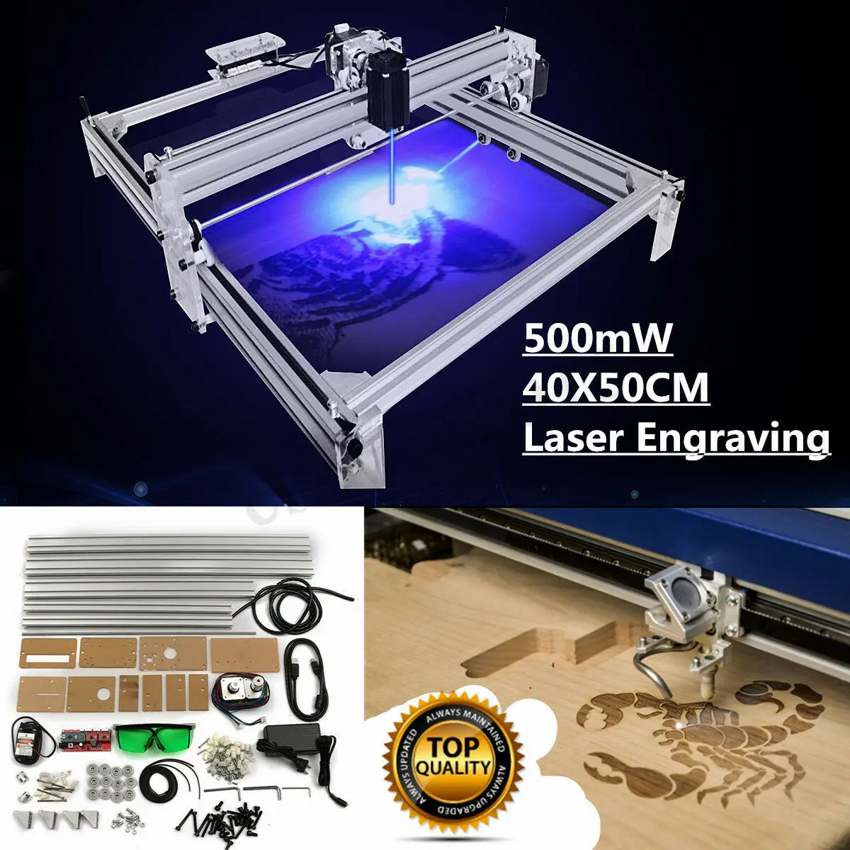 65X50cm Professional Automatic Mini CNC Laser Engraver Cutter Home Desktop CNC Laser Engraver Engraving Wood Cutting Machine
65X50cm Professional Automatic Mini CNC Laser Engraver Cutter Home Desktop CNC Laser Engraver Engraving Wood Cutting Machine
