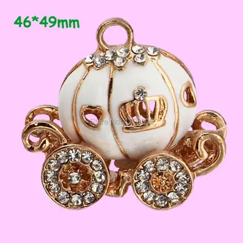 Enamel Pendant Cinderella Rhinestone Carriage Pendant Pumpkin Car Charm for Necklace Handbag 3D 49 mm 30 mm 10 pcs White Pink
Enamel Pendant Cinderella Rhinestone Carriage Pendant Pumpkin Car Charm for Necklace Handbag 3D 49 mm 30 mm 10 pcs White Pink