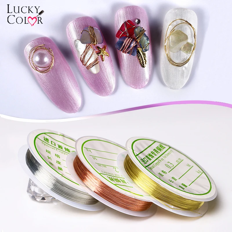 1 Roll Copper Wire 3D Metal Tips Nail Art Decoration Gold Silver Rose Line DIY Design Rhinestones Jewelry Manicure Supplies Tool
1 Roll Copper Wire 3D Metal Tips Nail Art Decoration Gold Silver Rose Line DIY Design Rhinestones Jewelry Manicure Supplies Tool