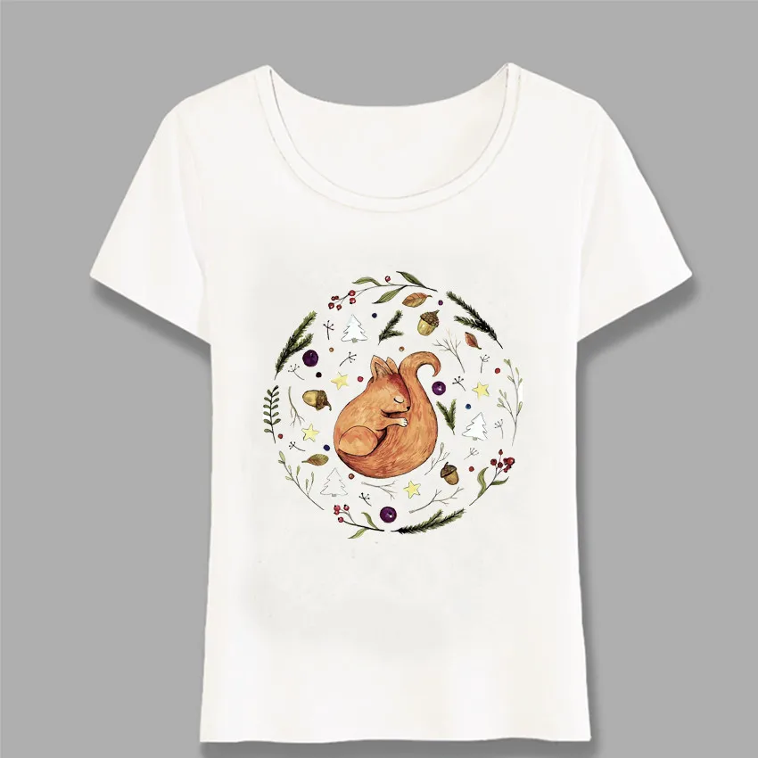 Ameitee Fashion T Shirt Winter Squirrel Flowers Summer T-Shirt Women Tops White Tee Shirt Femme Kawaii Camisetas Mujer Harajuku
Ameitee Fashion T Shirt Winter Squirrel Flowers Summer T-Shirt Women Tops White Tee Shirt Femme Kawaii Camisetas Mujer Harajuku