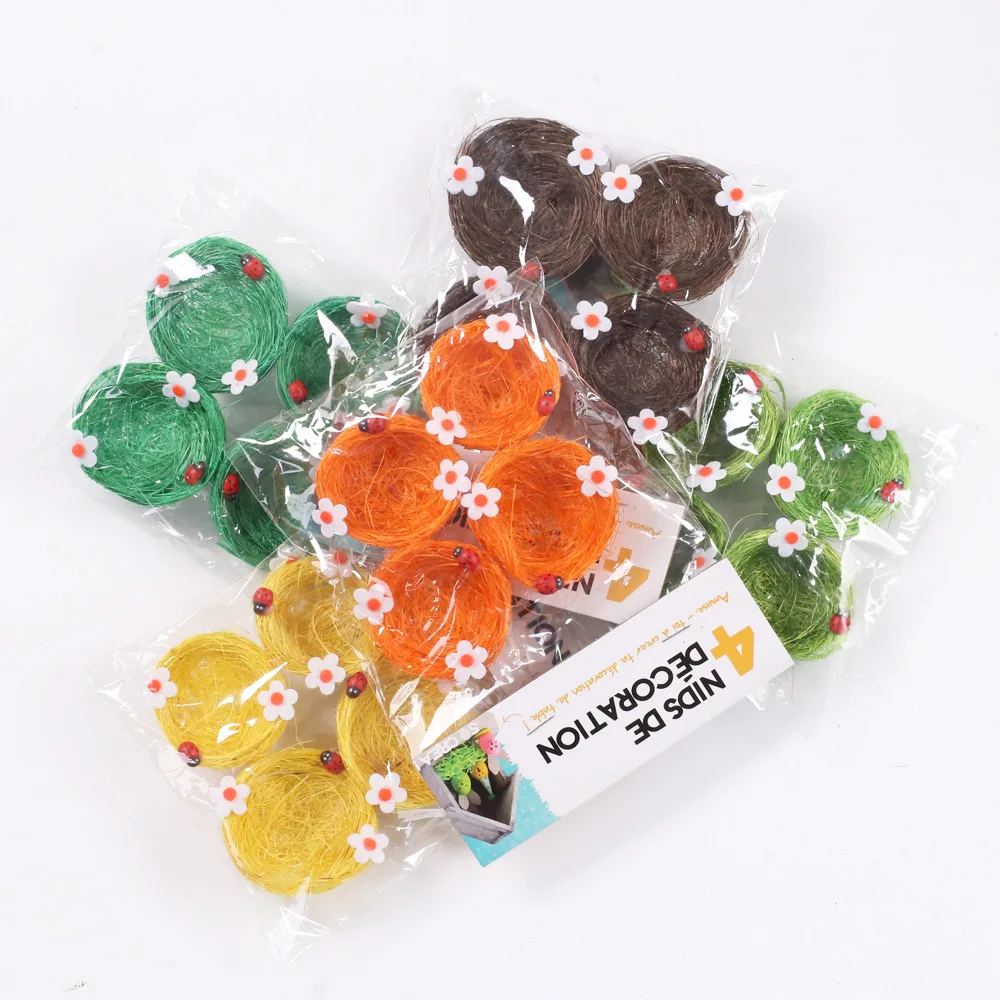 4PCS Artificial Nest Easter Mini Colored Thread Bird Nests for Candies Eggs pascoa
4PCS Artificial Nest Easter Mini Colored Thread Bird Nests for Candies Eggs pascoa