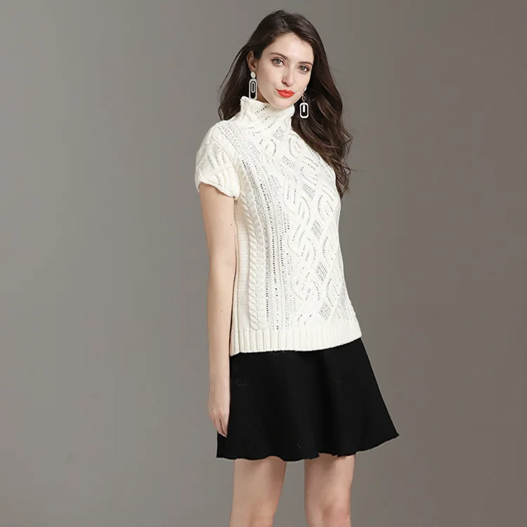 The new spring and summer of 2019 Sweater heavy diamond knit female head removable sleeves fashion show thin
The new spring and summer of 2019 Sweater heavy diamond knit female head removable sleeves fashion show thin