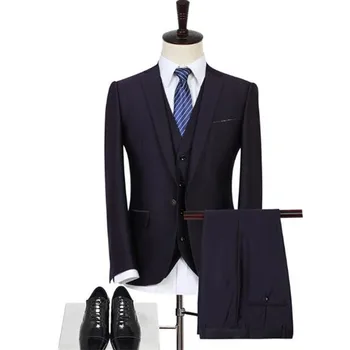 Classic Men Suit Tuxedo Groom Wedding Men Suits 2017 Jacket Blazers Terno Masculino Formal Skinny 3 Pieces (Jacket+Pants+Vest)
Classic Men Suit Tuxedo Groom Wedding Men Suits 2017 Jacket Blazers Terno Masculino Formal Skinny 3 Pieces (Jacket+Pants+Vest)