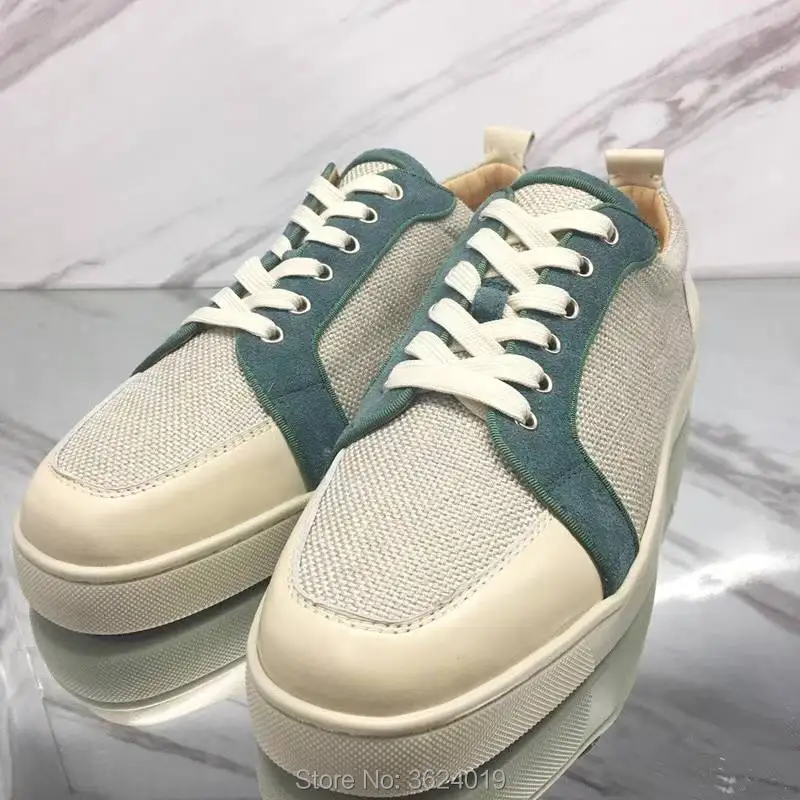 clandgz 2018 Spring Men Braid material Lace-up quality Red bottom Flat Low Top Spike Sneakers Slip-on Men Runway Leather Loafers
clandgz 2018 Spring Men Braid material Lace-up quality Red bottom Flat Low Top Spike Sneakers Slip-on Men Runway Leather Loafers