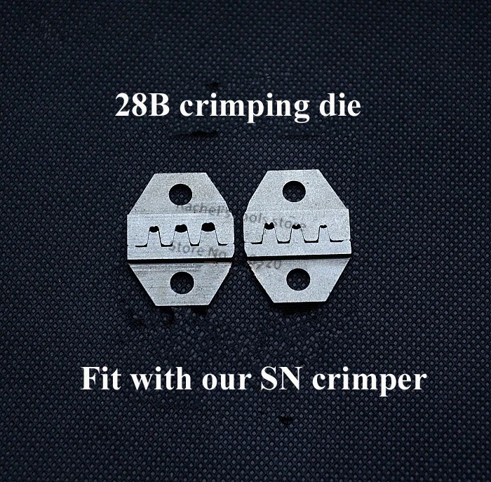 28B crimping die for SN pin crimping tool 2.54mm 3.96mm 28-18AWG crimper for Dupont
28B crimping die for SN pin crimping tool 2.54mm 3.96mm 28-18AWG crimper for Dupont