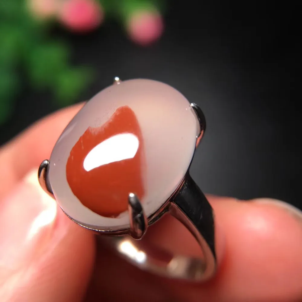 Adjustable Ring Natural South Ice Red Agate Ring Crystal Women Improve Immunity Gift 925 Sterling Silver 16x11.8mm Beads AAAAA
Adjustable Ring Natural South Ice Red Agate Ring Crystal Women Improve Immunity Gift 925 Sterling Silver 16x11.8mm Beads AAAAA
