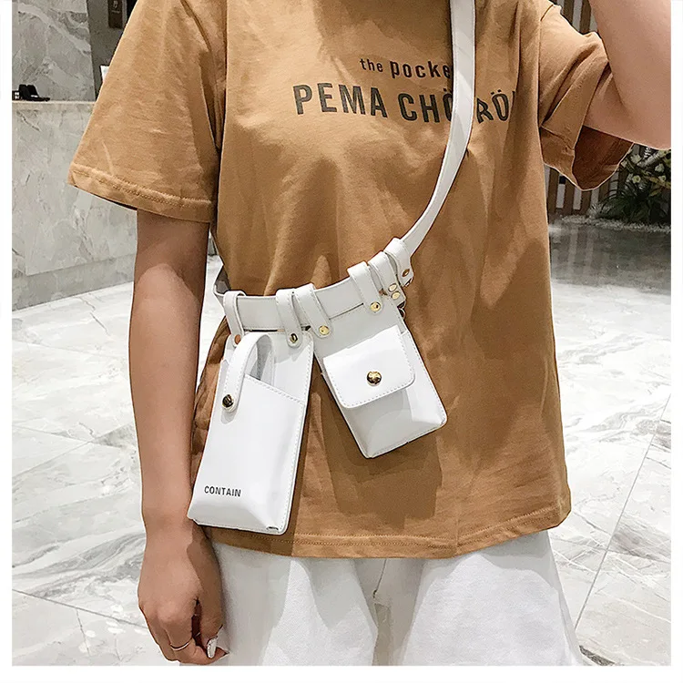 Women Black Punk Waist Belt Hip Bum Bag Cool High Quality Women Waist Fanny Packs Luxury Leather Fanny Bag Belt Female Purse
Women Black Punk Waist Belt Hip Bum Bag Cool High Quality Women Waist Fanny Packs Luxury Leather Fanny Bag Belt Female Purse
