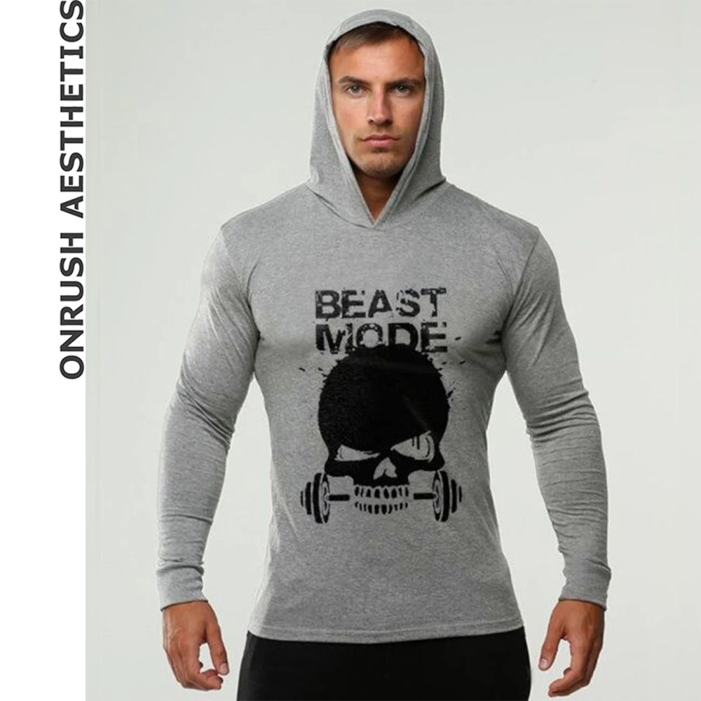 OA Hot Sale Fitness Men's Long Sleeved Thin Hoodies 2018 New 'Beast Mode' Skull Pure Cotton Hooded Slim Sweatshirt Tops
OA Hot Sale Fitness Men's Long Sleeved Thin Hoodies 2018 New 'Beast Mode' Skull Pure Cotton Hooded Slim Sweatshirt Tops