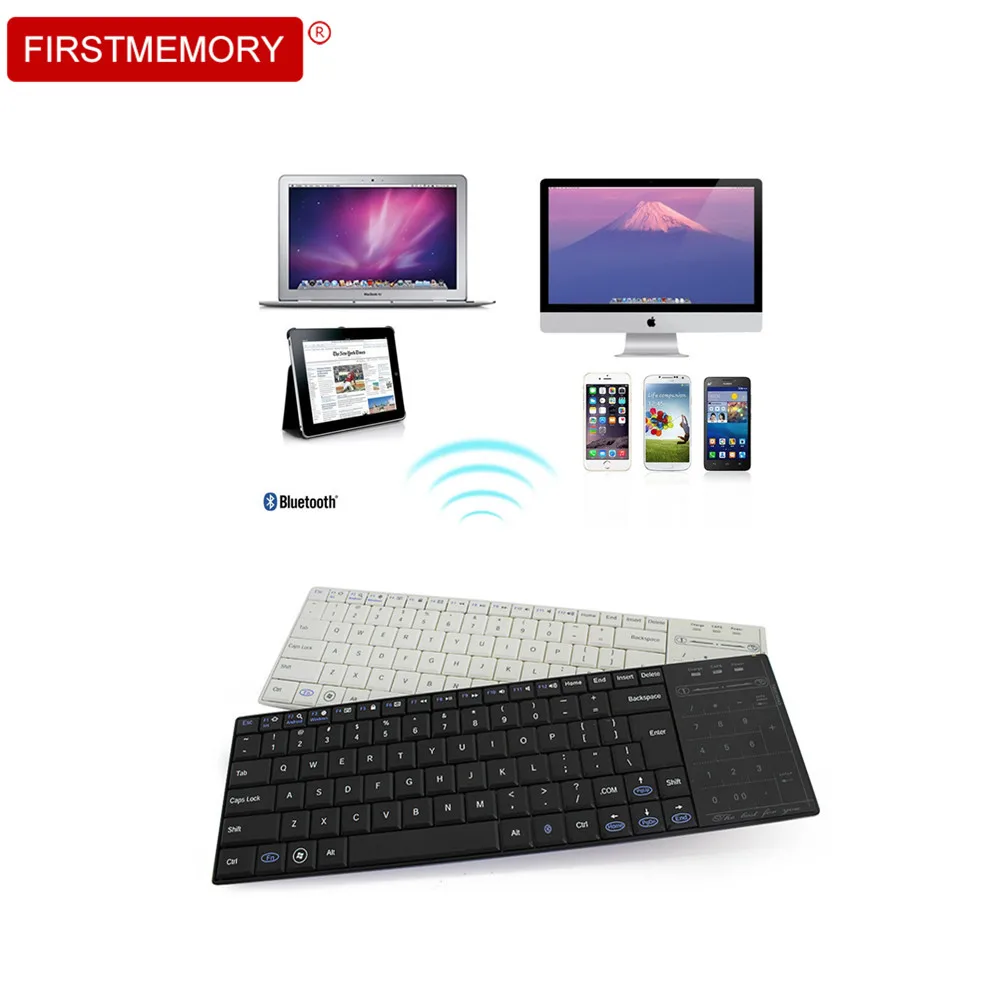 Wireless Bluetooth 3.0 Keyboard Ultra-slim Touch Gaming Keypad Teclado for Android iOS Windows System Smart Notebook Laptop
Wireless Bluetooth 3.0 Keyboard Ultra-slim Touch Gaming Keypad Teclado for Android iOS Windows System Smart Notebook Laptop